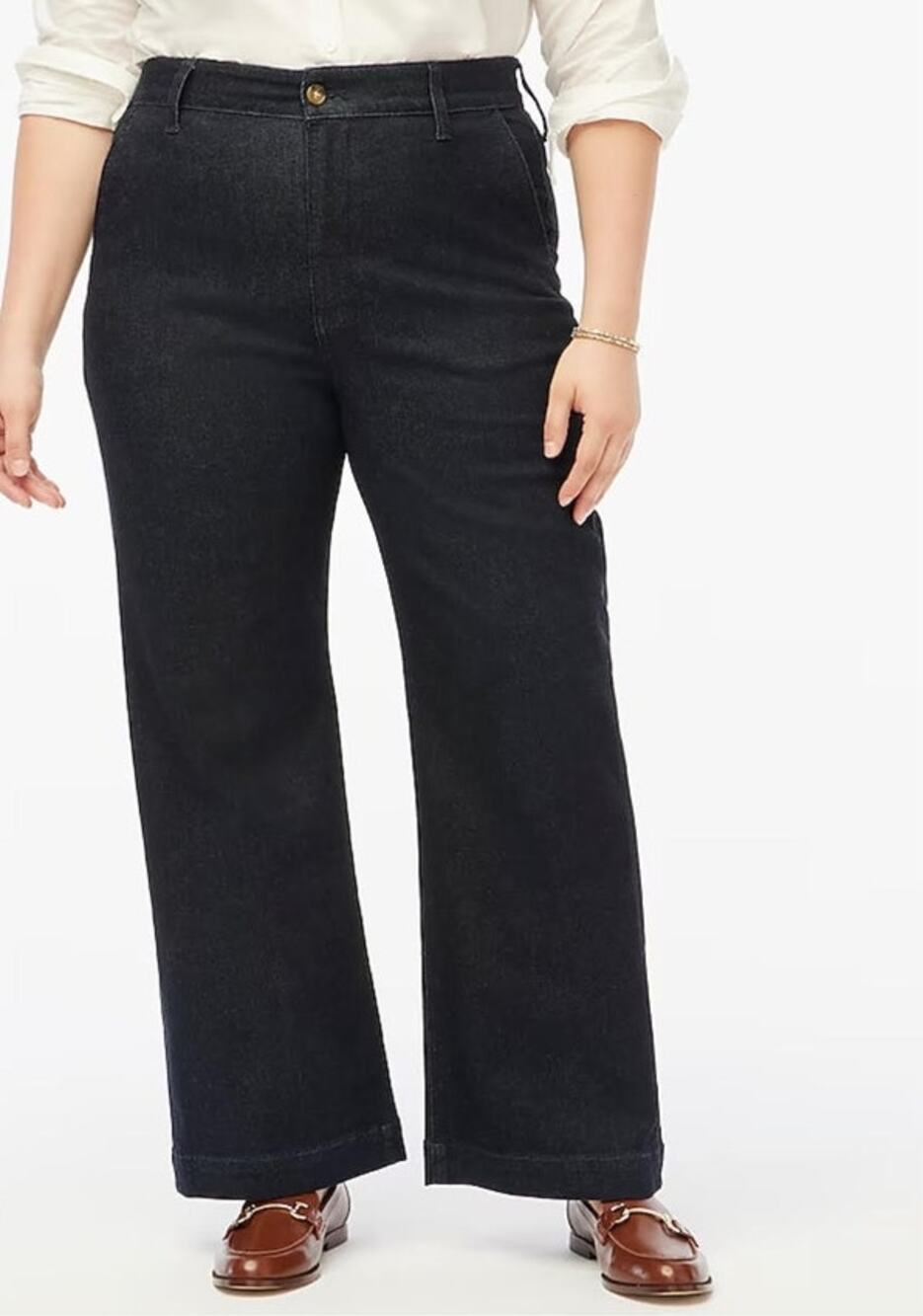 NWT J. Crew Factory High Rise Trouser Jean In All Day Stretch 32P